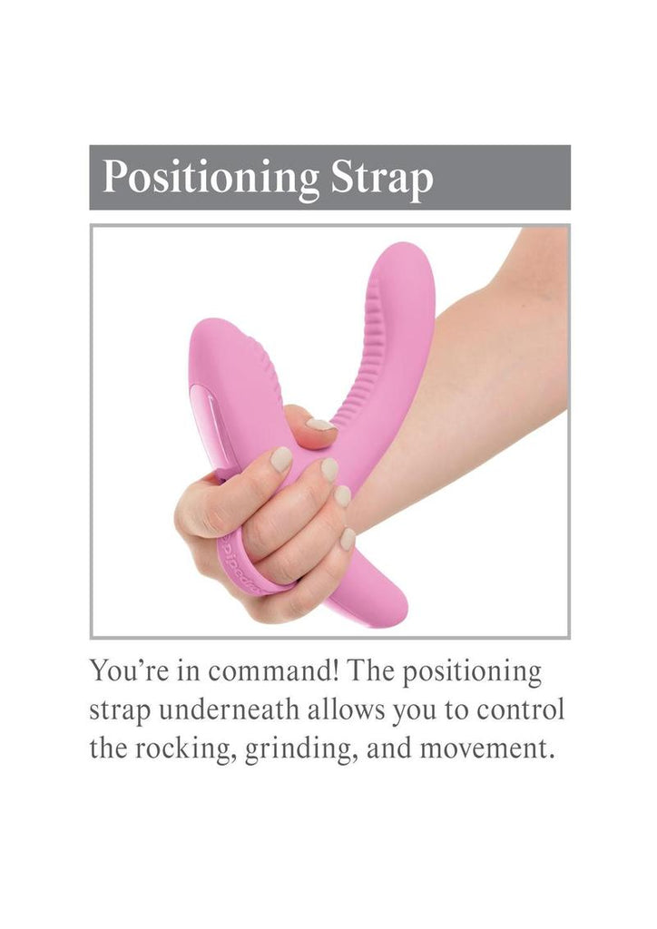 3Some Rock N Grind Silicone Rechargeable Vibrator with Remote Control - Pink