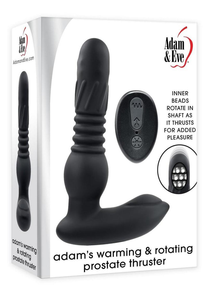Adam and Eve - Adam's Warming and Rotating Prostate Thruster - Black