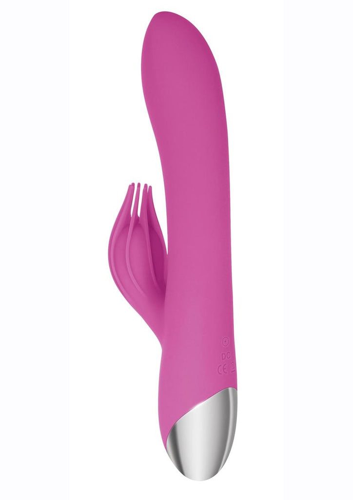 Adam and Eve - Eve's Clit Tickling Silicone Rechargeable Rabbit Vibrator - Pink