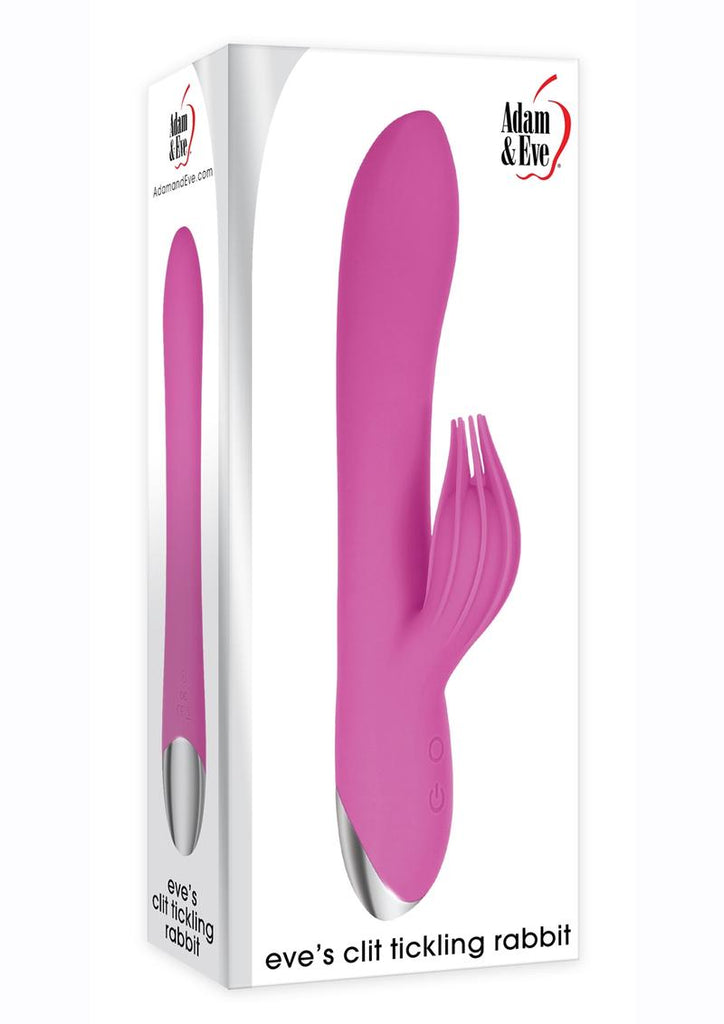Adam and Eve - Eve's Clit Tickling Silicone Rechargeable Rabbit Vibrator - Pink