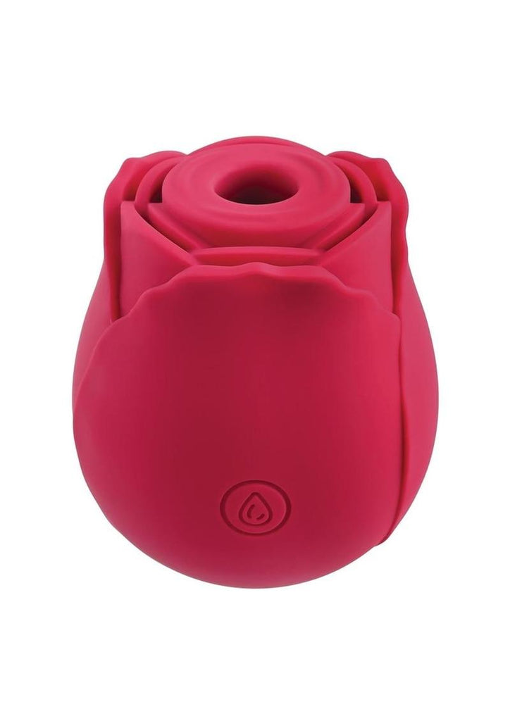 Adam and Eve - Eve's Ravishing Rose Clit Pleaser Silicone Rechargeable Stimulator - Red