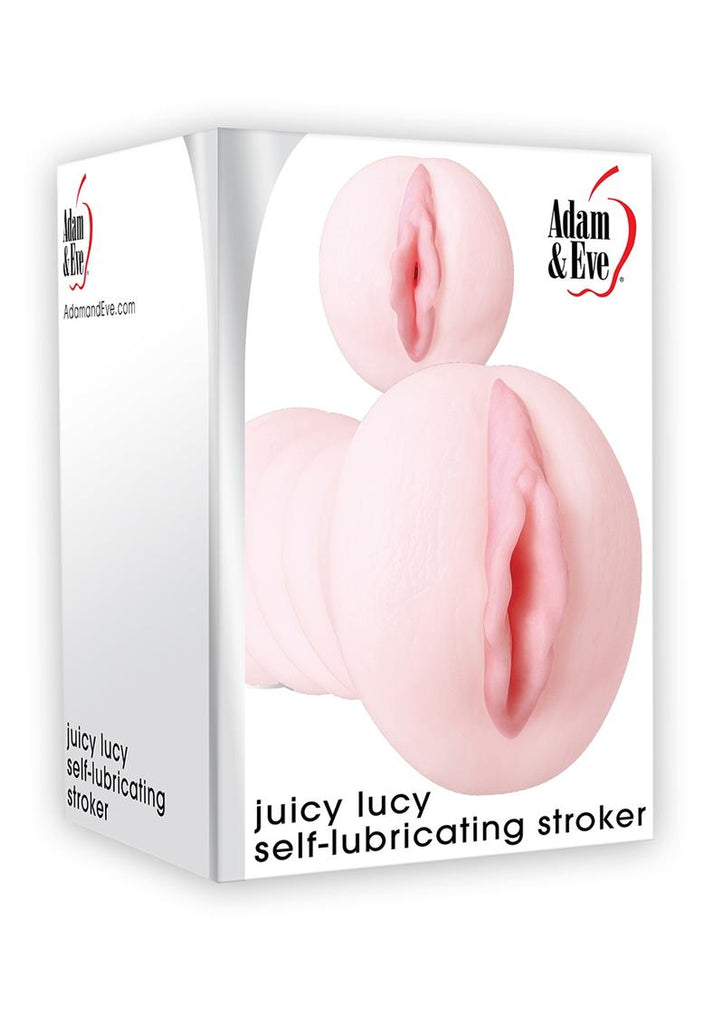 Adam and Eve Juicy Lucy Self Lubricating Textured Stroker - Flesh/Vanilla