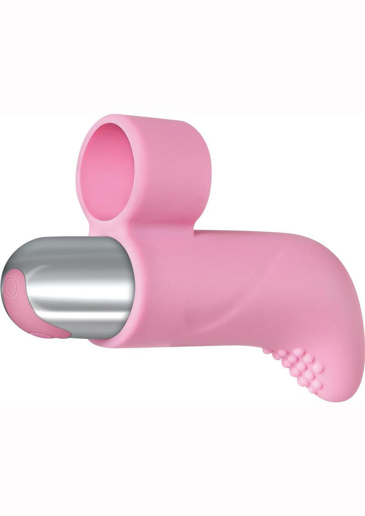 Adam and Eve Rechargeable Silicone Finger Vibrator - Pink