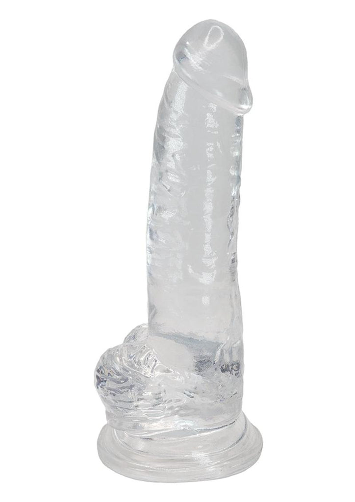 Alive Torrent Jelly Dildo - Clear - 8.1in