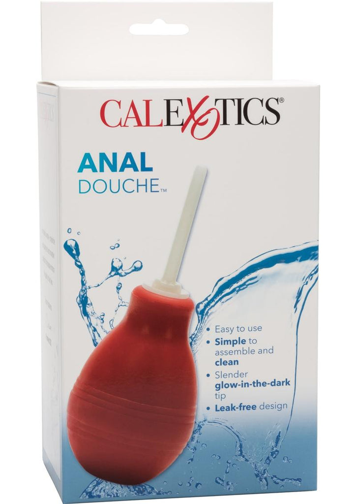 Anal Douche Glow In The Dark Tip - Clear/Glow In The Dark/Red
