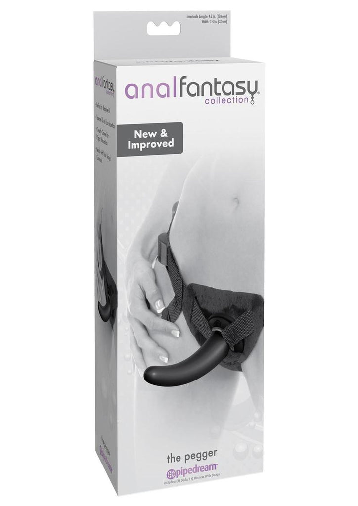 Anal Fantasy Collection The Pegger Strap-On - Black - 4.75in