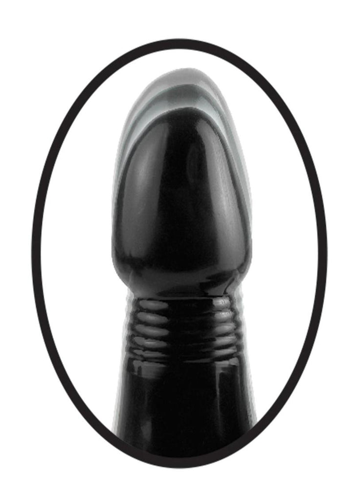 Anal Fantasy Collection Vibrating Thruster Silicone Vibe Waterproof - Black - 5.5in