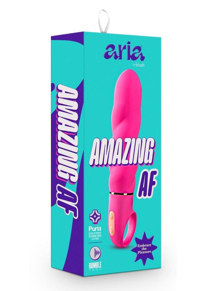 Aria Amazing AF Silicone Vibrator - Fuchsia/Pink