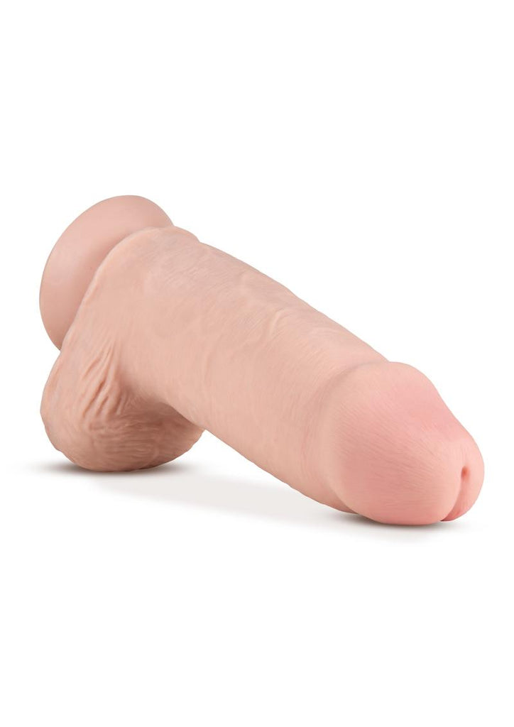 Au Naturel Pounder Dildo with Suction Cup - Flesh/Vanilla - 10in
