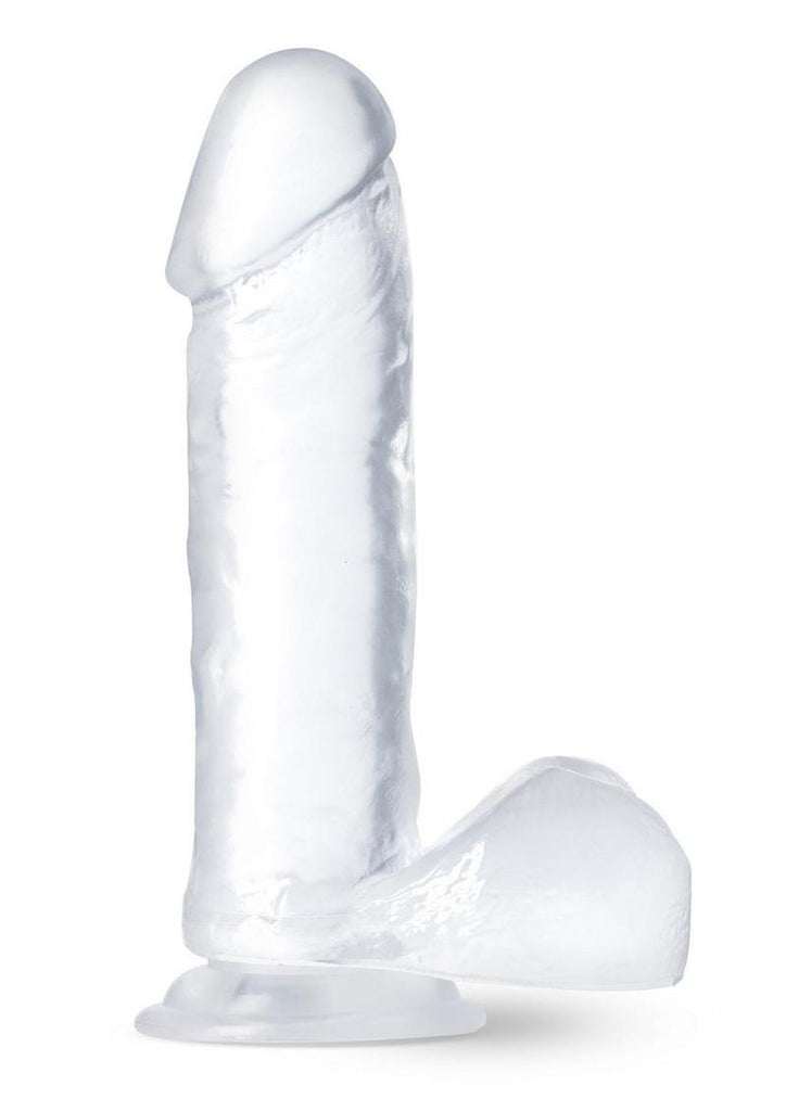 B Yours Diamond Glimmer Dildo - Clear - 8in