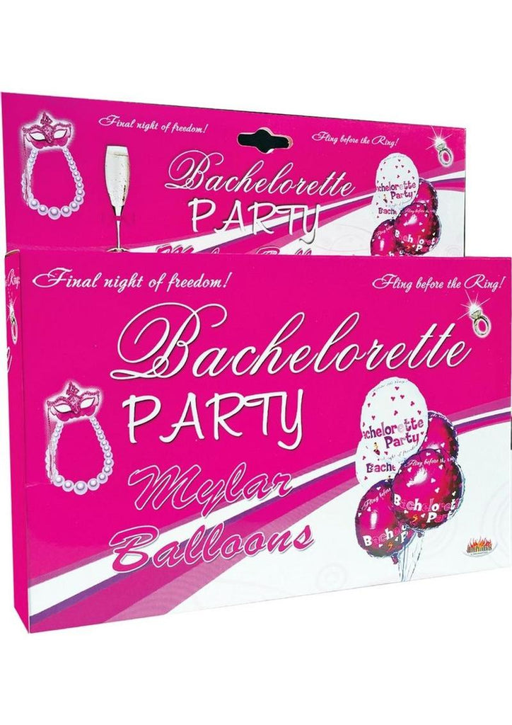 Bachelorette Party Foil Balloons - Assorted Colors - 9 Per Pack