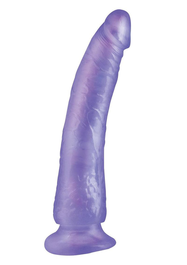 Basix Dong Slim 7 with Suction Cup - Purple - 7in