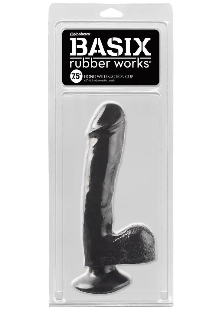 Basix Dong Suction Cup - Black - 7.5in