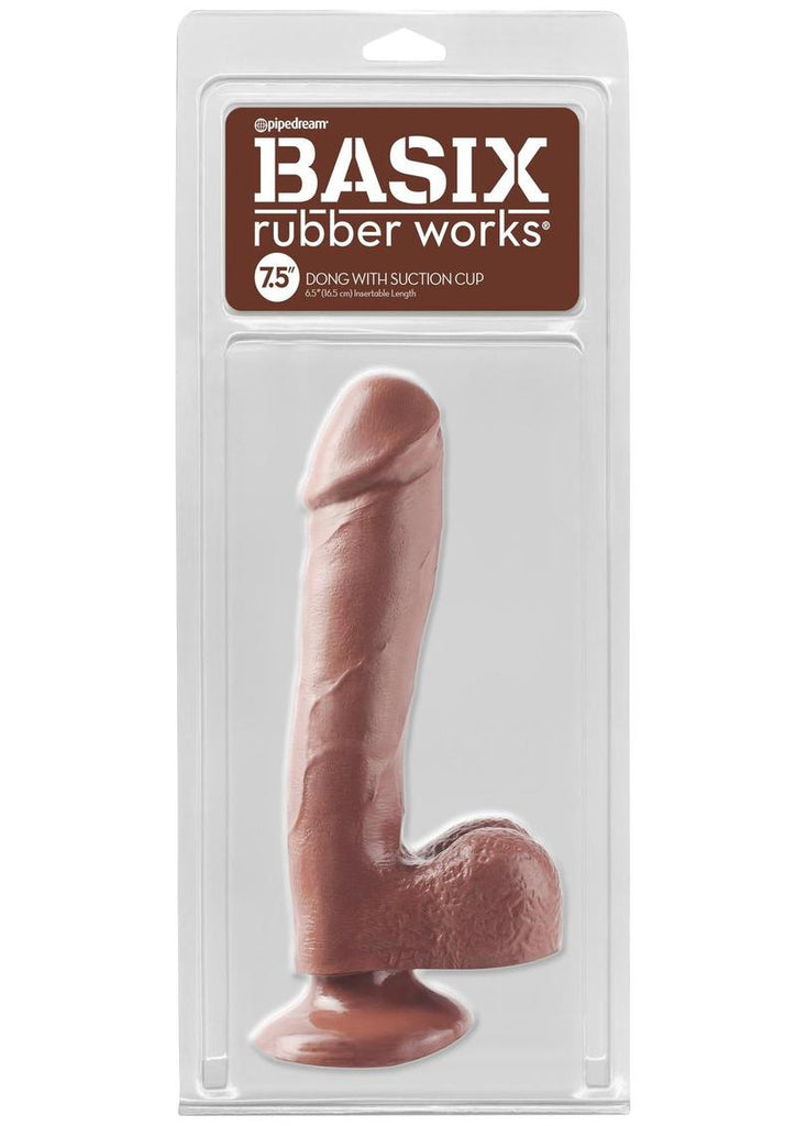 Basix Dong Suction Cup - Brown - 7.5in