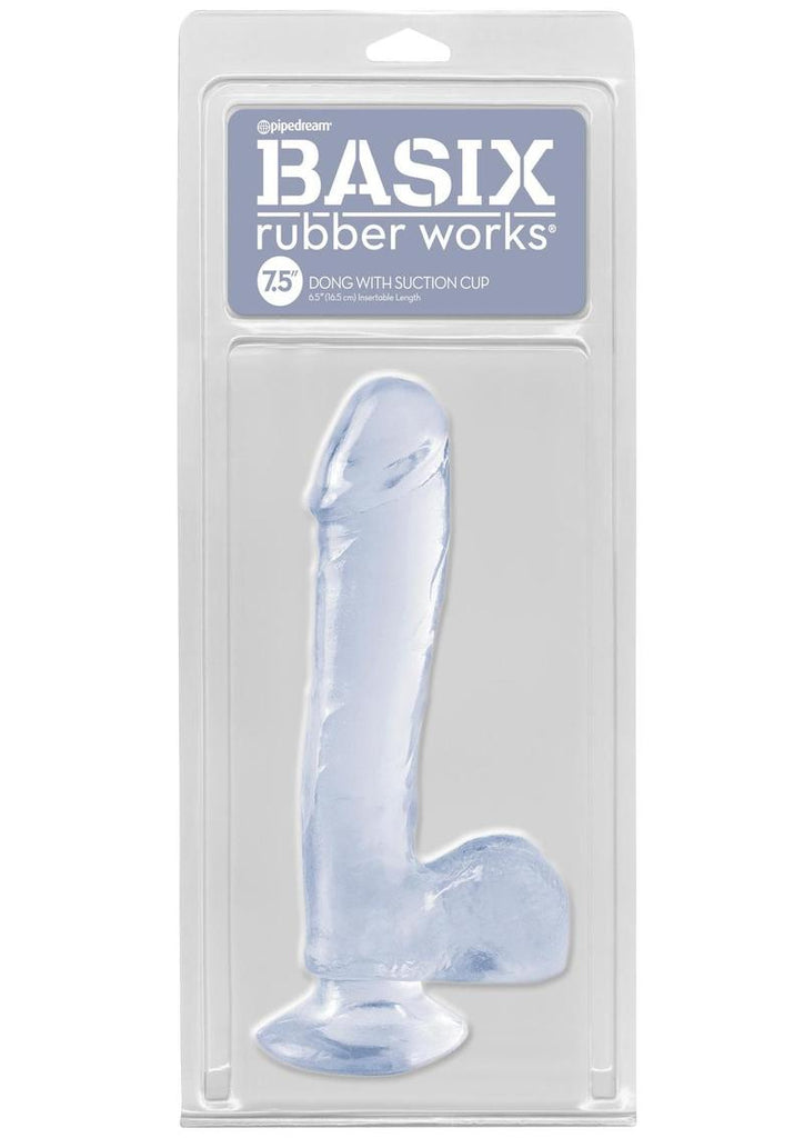Basix Dong Suction Cup - Clear - 7.5in