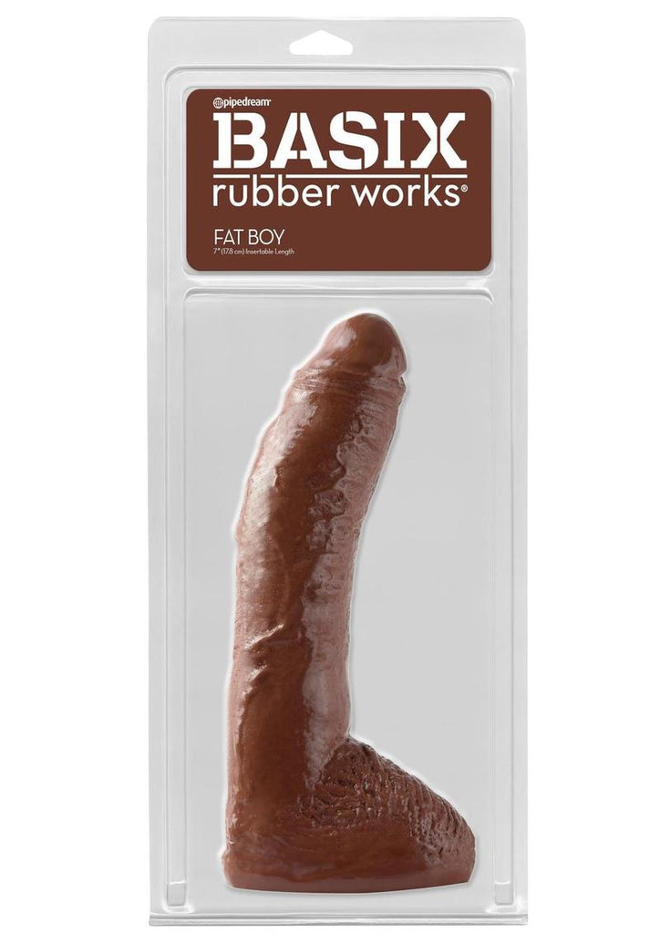 Basix Rubber Works Fat Boy Dong - Brown - 10in
