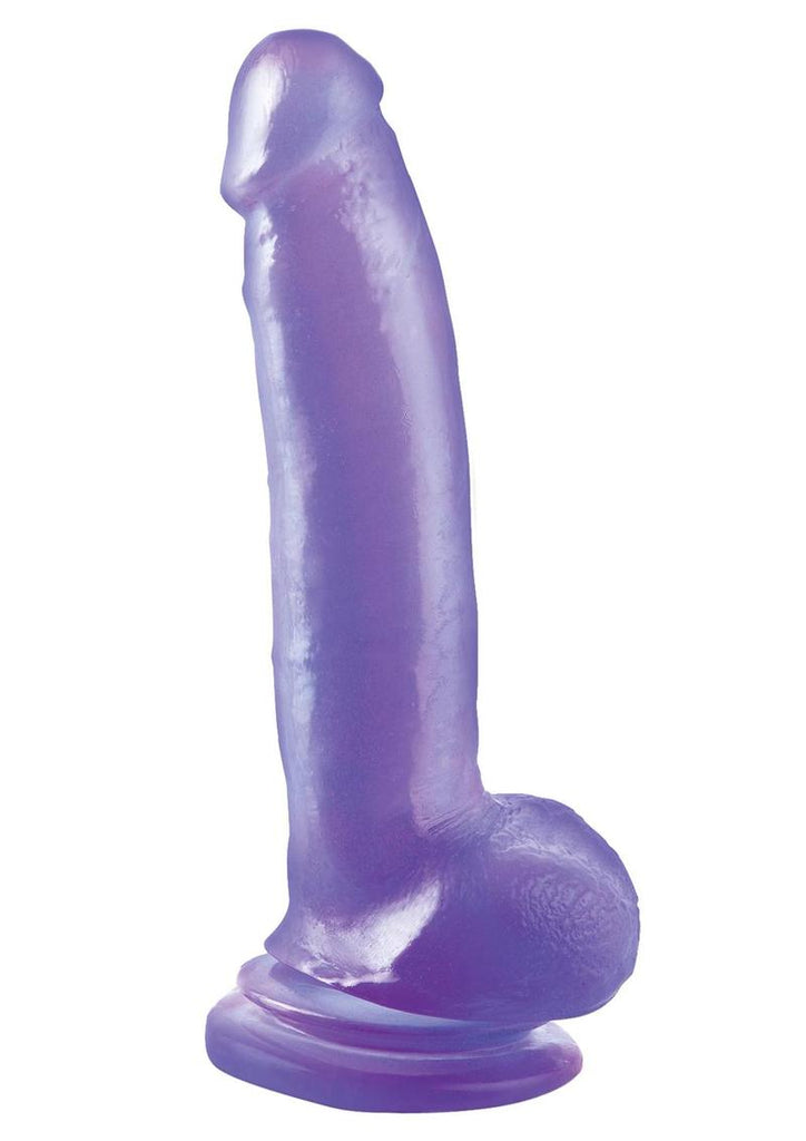 Basix Rubber Works Suction Cup Dong - Purple - 9in