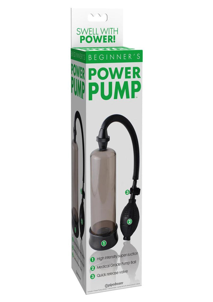 Beginner's Power Penis Pump - Black/Smoke