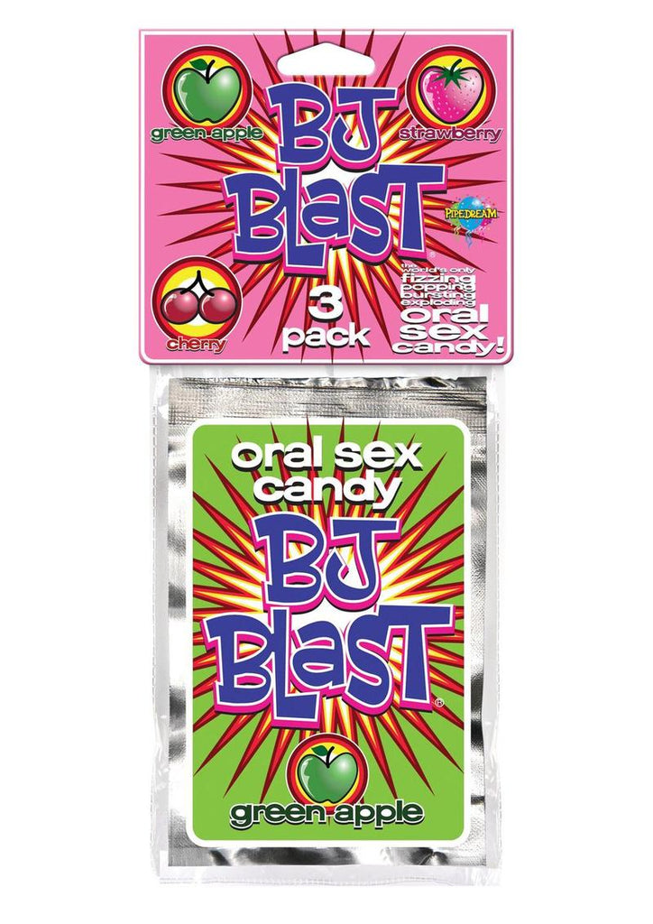 BJ Blast Oral Sex Candy 3 Pack Assorted Flavors - Assorted Colors