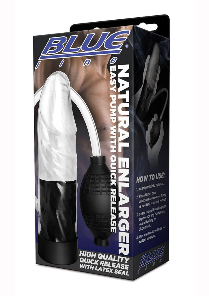 Blue Line C and B Gear Natural Enlarger Easy Pump with Quick Release - Black/Clear