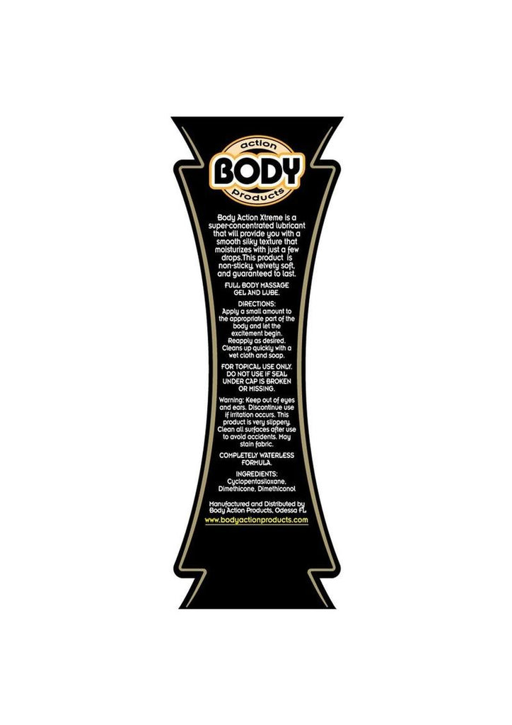 Body Action Extreme Glide Silicone Lubricant - 4.8 Oz