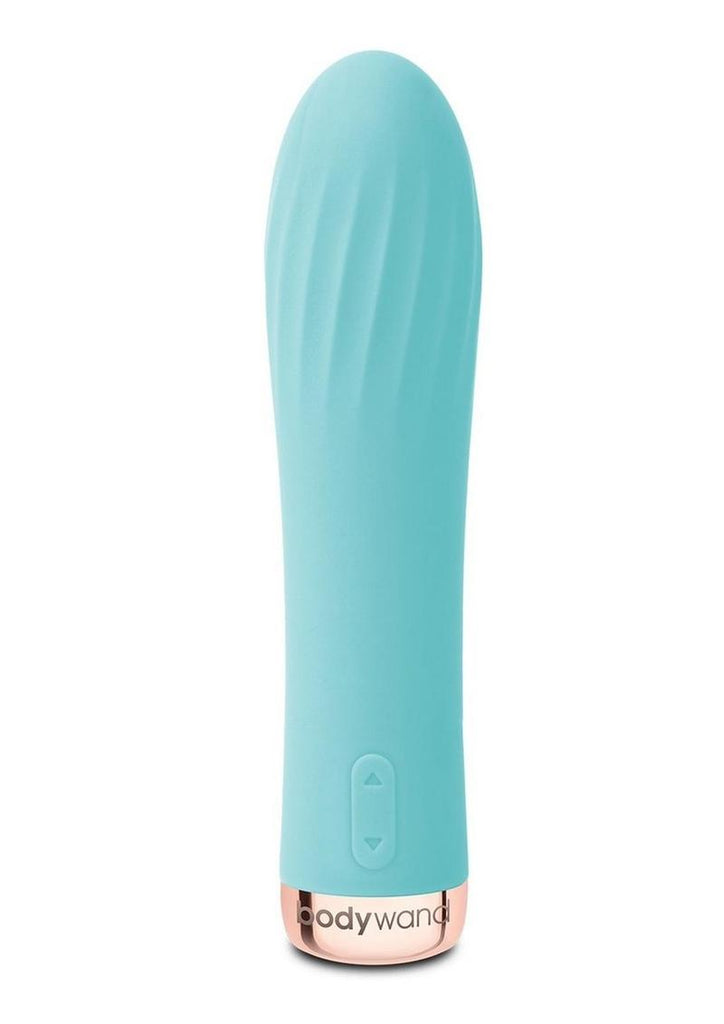 Bodywand My First 5 Inch Classic Silicone Rechargeable Vibrator - Blue/Light Blue