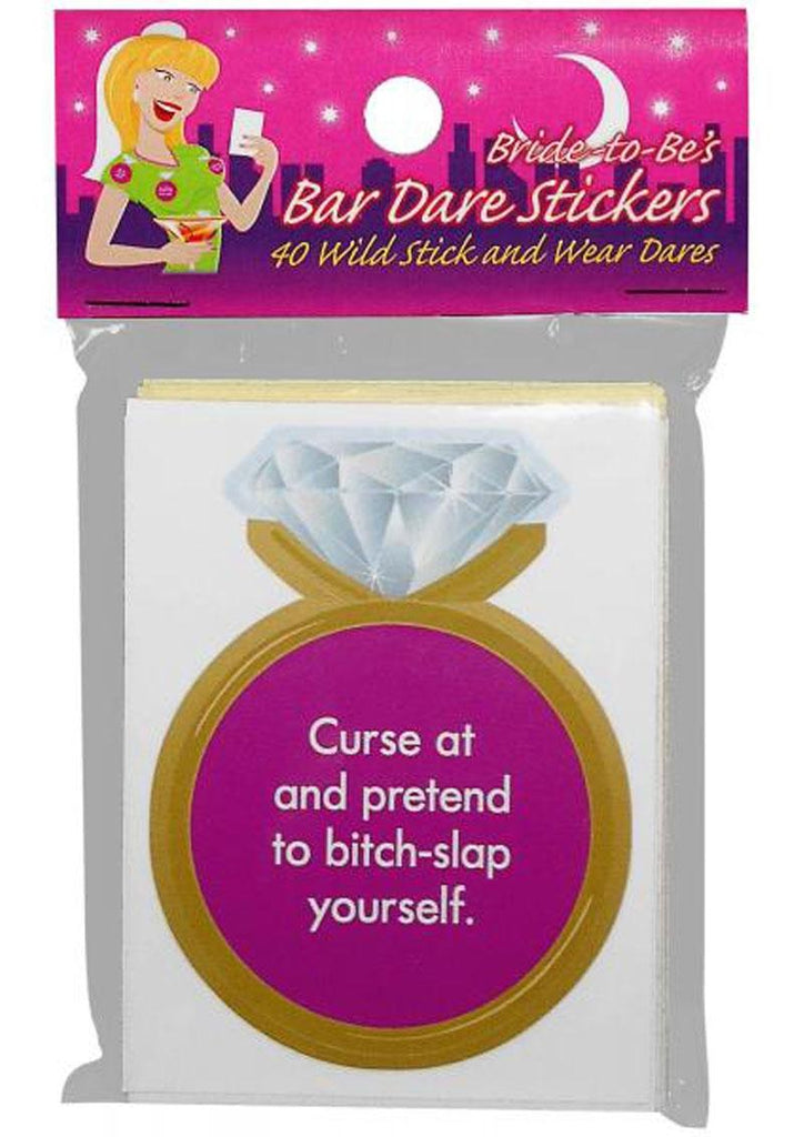 Bride-To-Be's Bar Dare Stickers