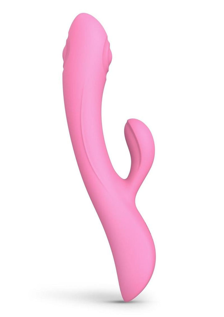 Bunny and Clyde Rechargeable Silicone Rabbit Vibrator - Pink/Pink Passion