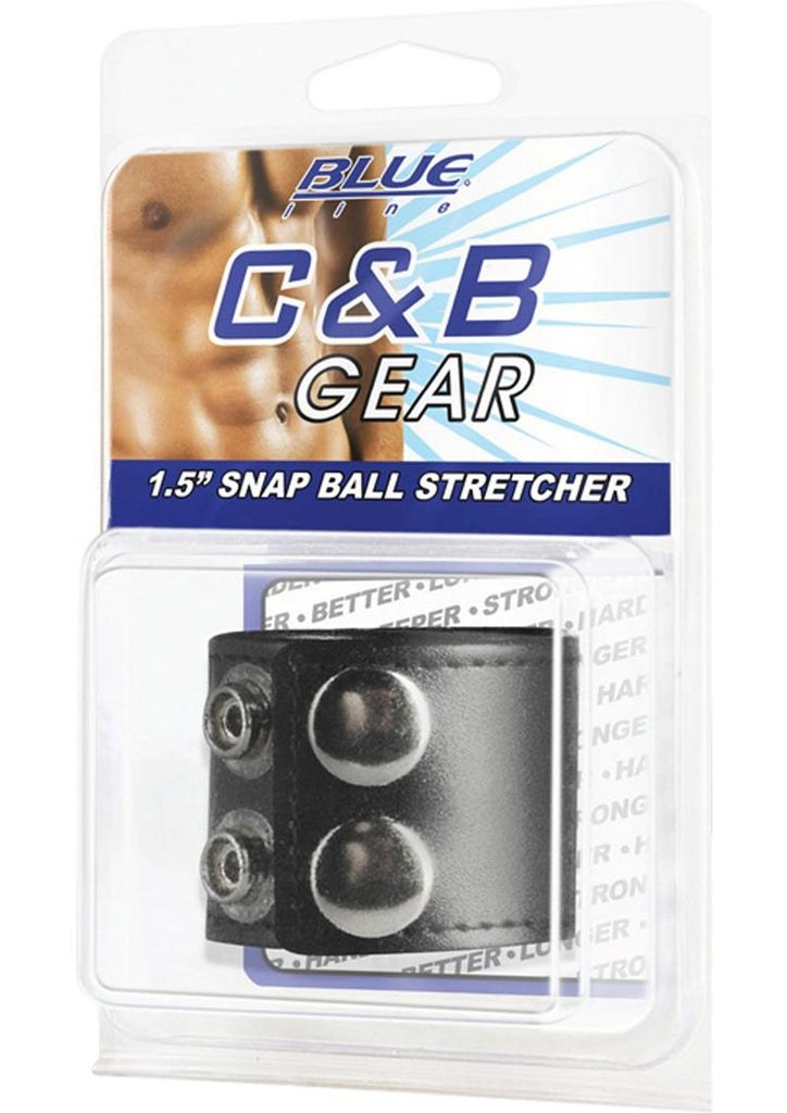 C and B Gear Snap Ball Stretcher Adjustable - Black - 1.5in