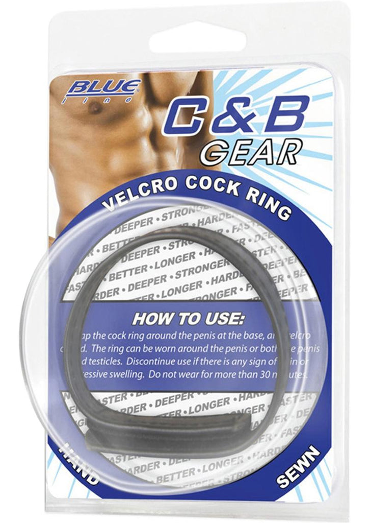 C and B Gear Velcro Cock Ring Adjustable - Black