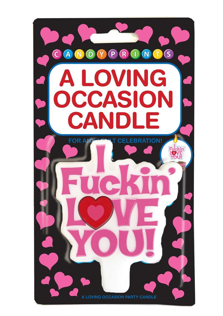 Candyprints I Fuckin' Love You! A Loving Occasion Party Candle