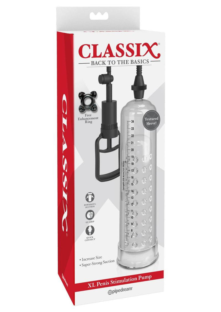 Classix Penis Stimulation Pump - Clear - XLarge