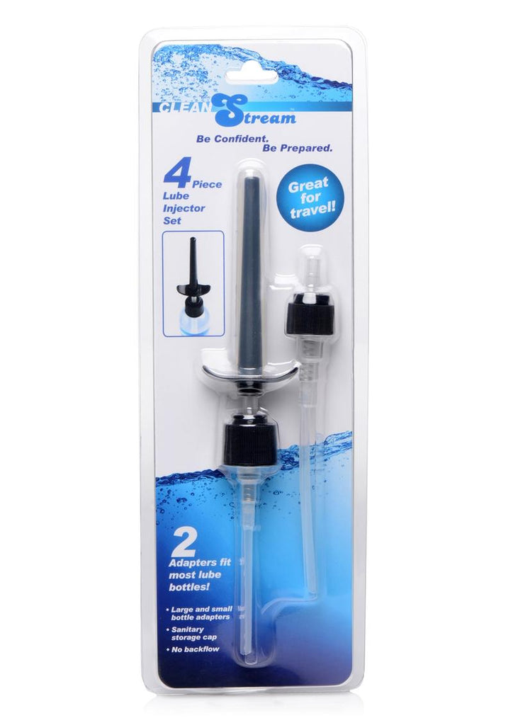 Cleanstream 4 Piece Lube Injector - Black - Set
