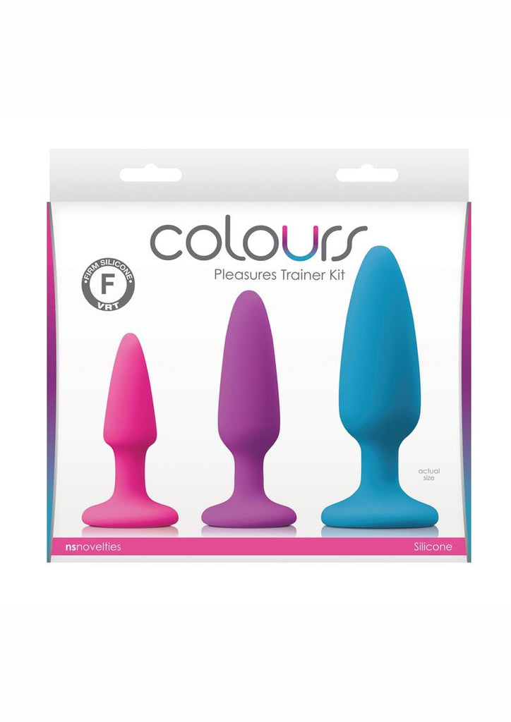 Colours Pleasures Trainer Kit Silicone Anal Plugs Assorted Sizes - Assorted Colors/Multicolor