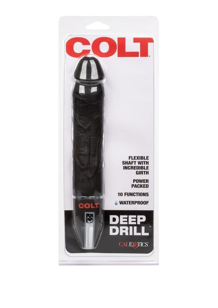Colt Deep Drill Silicone Vibrating Butt Probe - Black