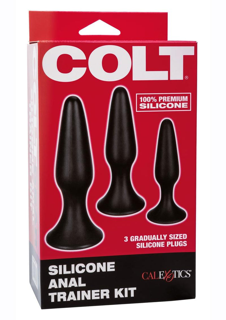 Colt Silicone Anal Trainer Kit - Black - Set Of 3