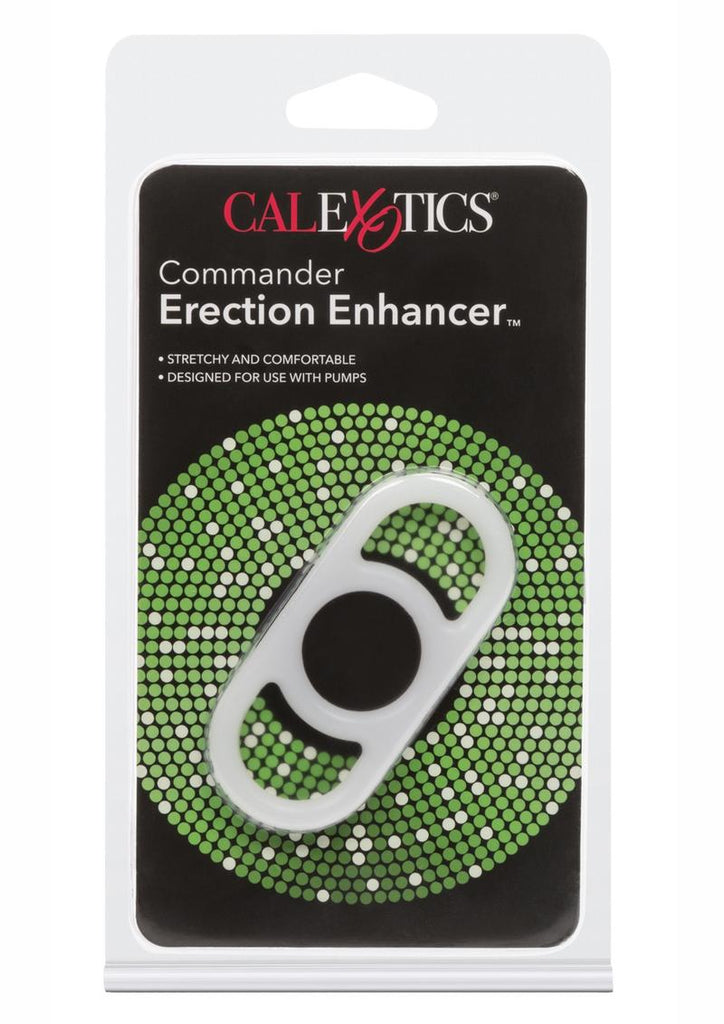 Commander Erection Enhancer Silicone Cock Ring - White