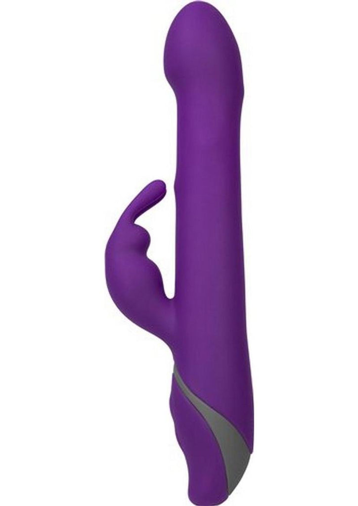 Commotion Rhumba Rechargeable Silicone Rabbit Vibrator - Purple