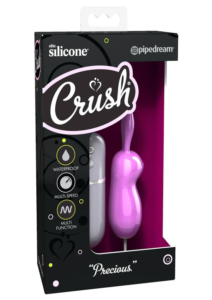 Crush Precious Wired Remote Control Silicone Rabbit Bullet Waterproof - Pink