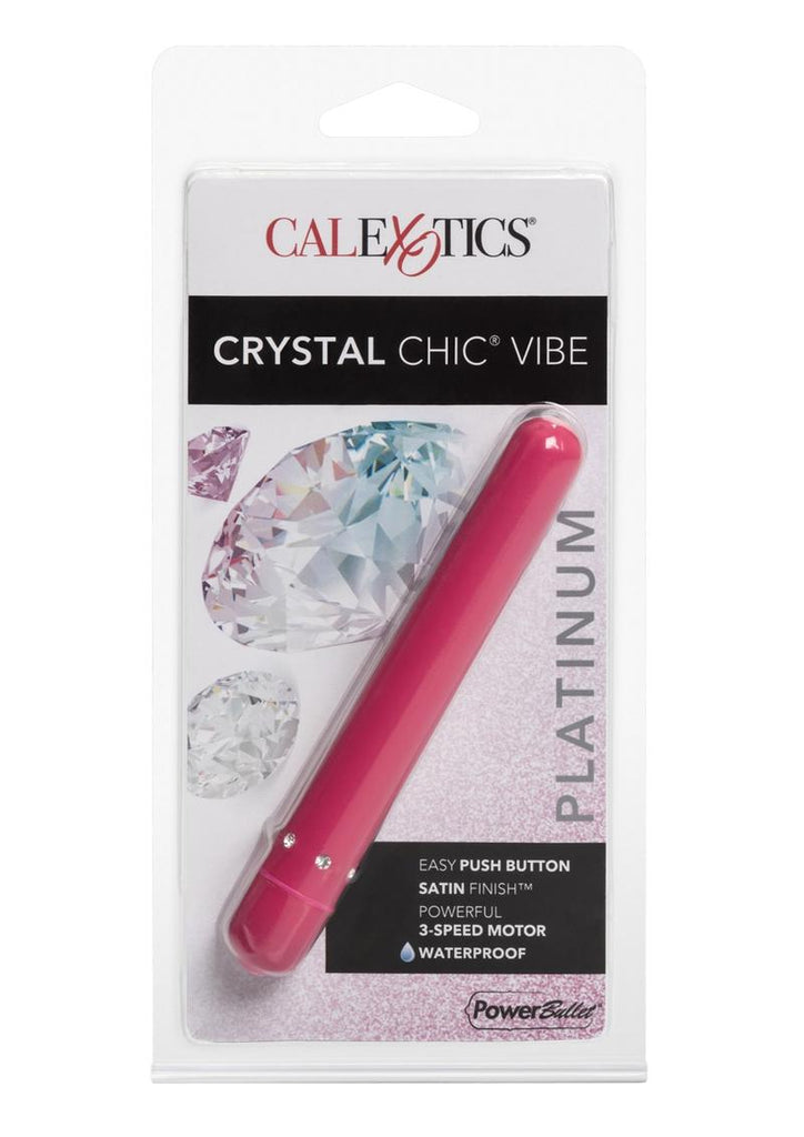 Crystal Chic Vibe Vibrator - Pink