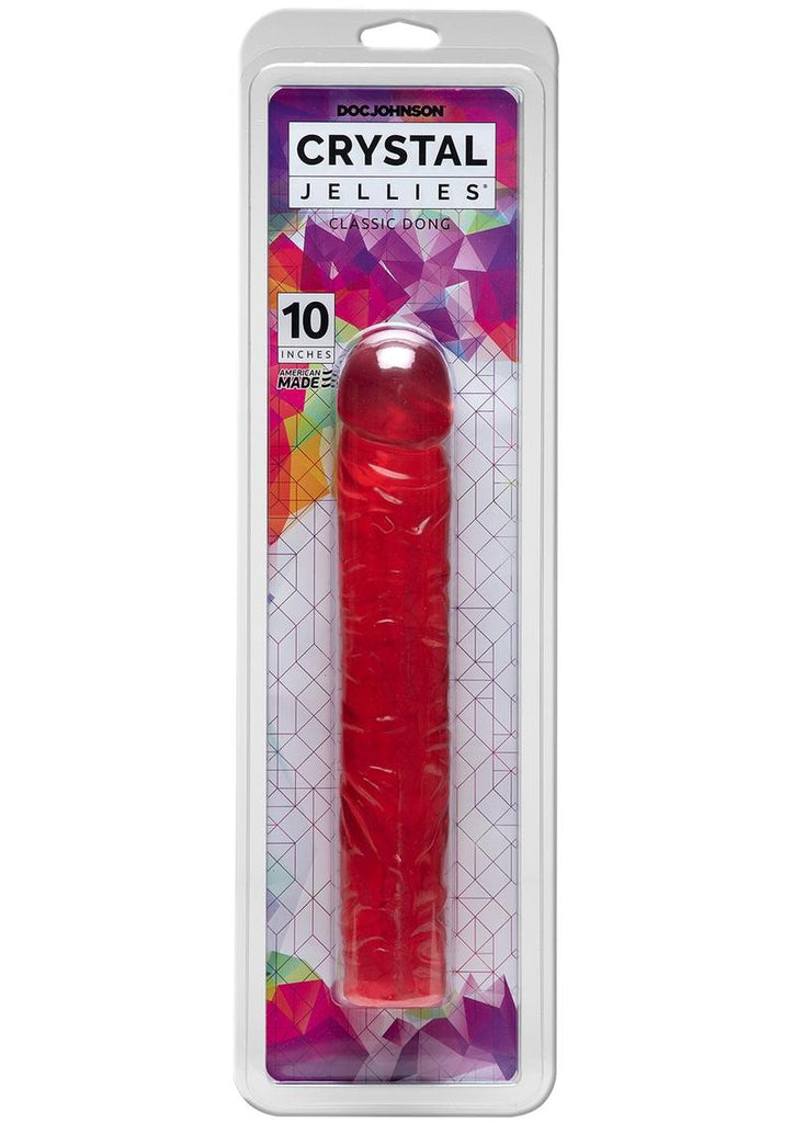 Crystal Jellies Classic Dildo - Pink - 10in
