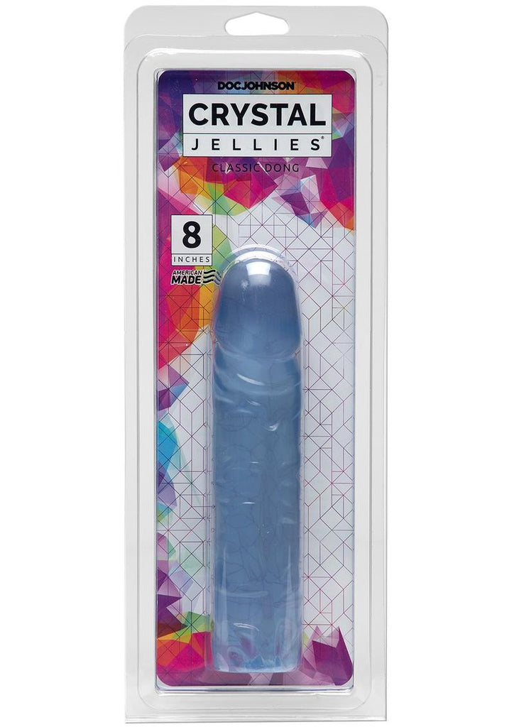 Crystal Jellies Classic Dildo - Clear - 8in