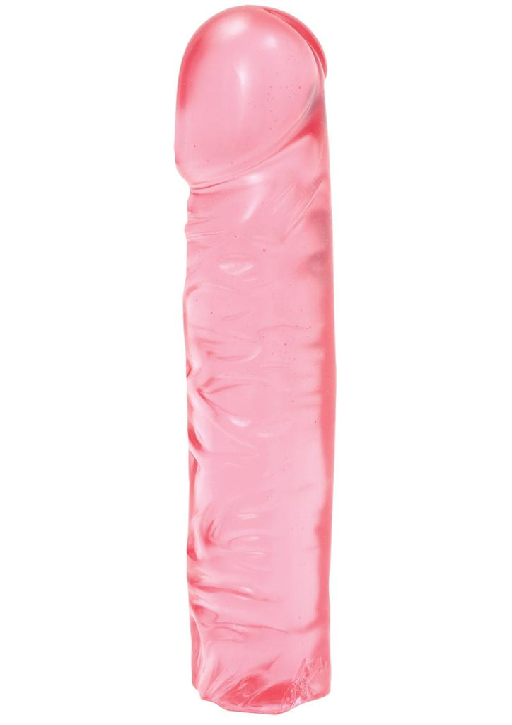 Crystal Jellies Classic Dildo - Pink - 8in