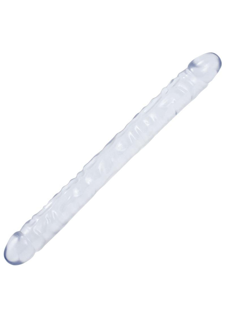 Crystal Jellies Double Dildo - Clear - 18in