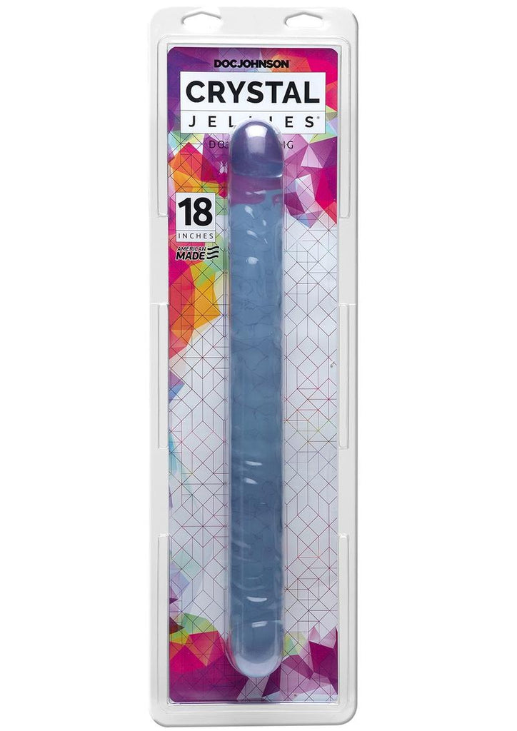 Crystal Jellies Double Dildo - Clear - 18in