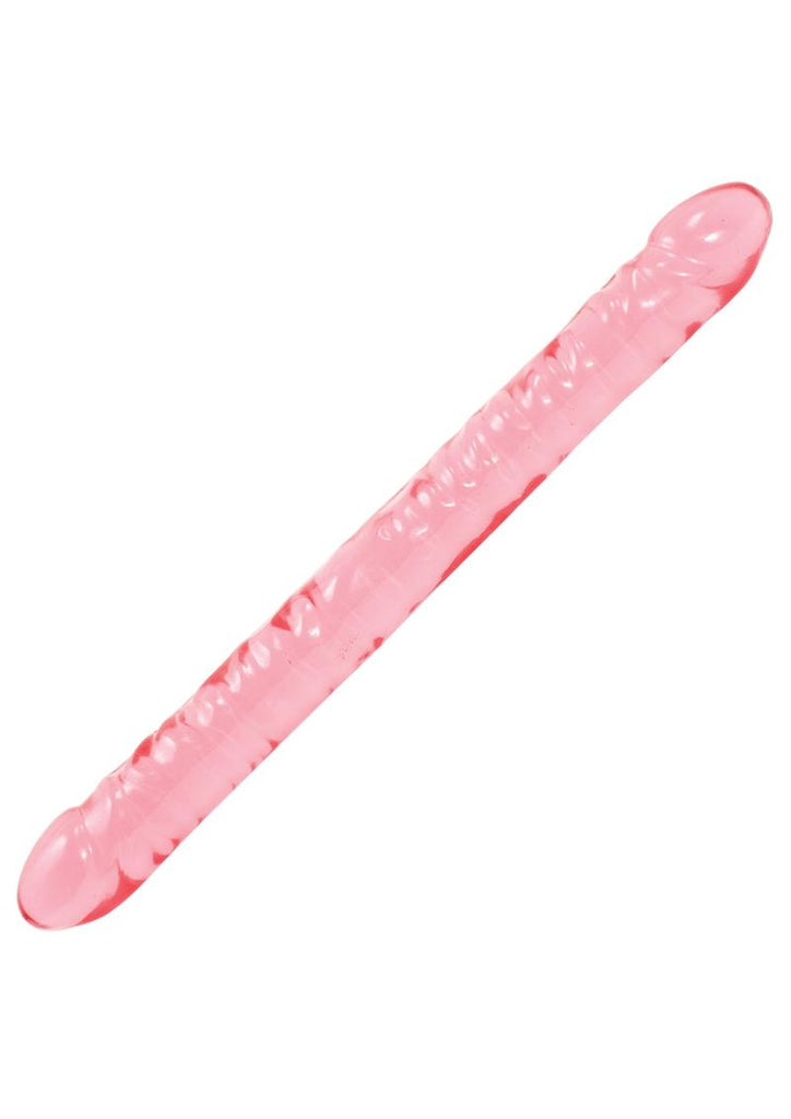 Crystal Jellies Double Dildo - Pink - 18in