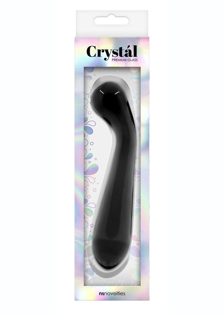 Crystal Premium Glass G-Spot Wand - Charcoal/Grey