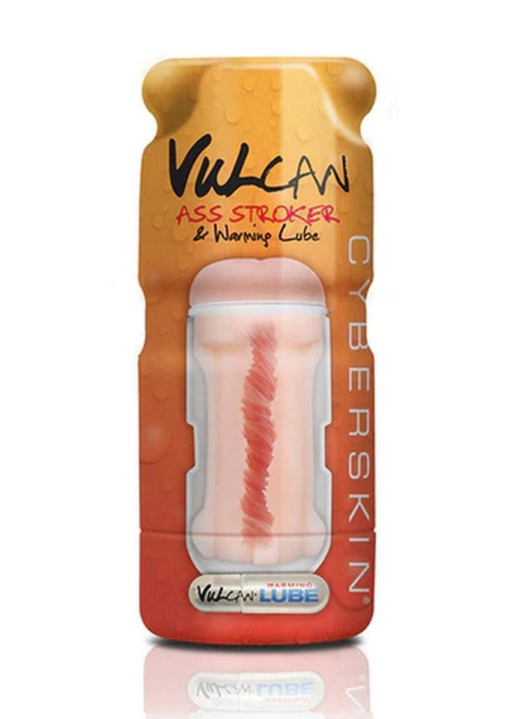 Cyberskin Vulcan Ass Masturbator with Warming Lubricant - Butt - Vanilla - Vanilla