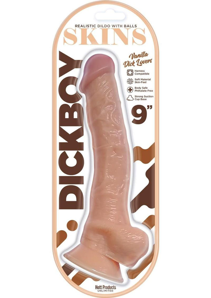 Dickboy Skins Vanilla Lovers Dildo - Vanilla - 9in