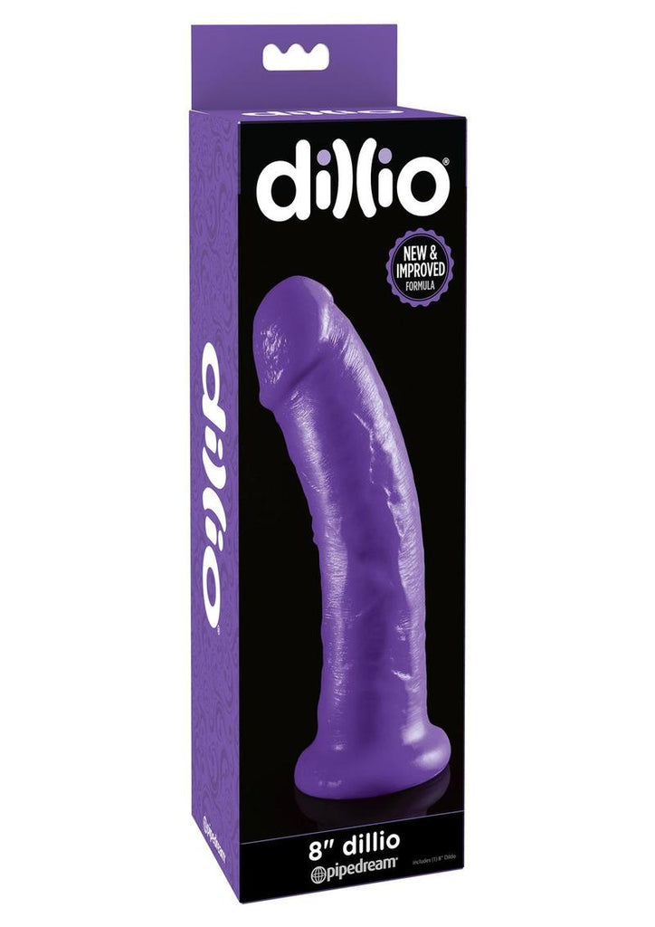 Dillio Realistic Dildo - Purple - 8in